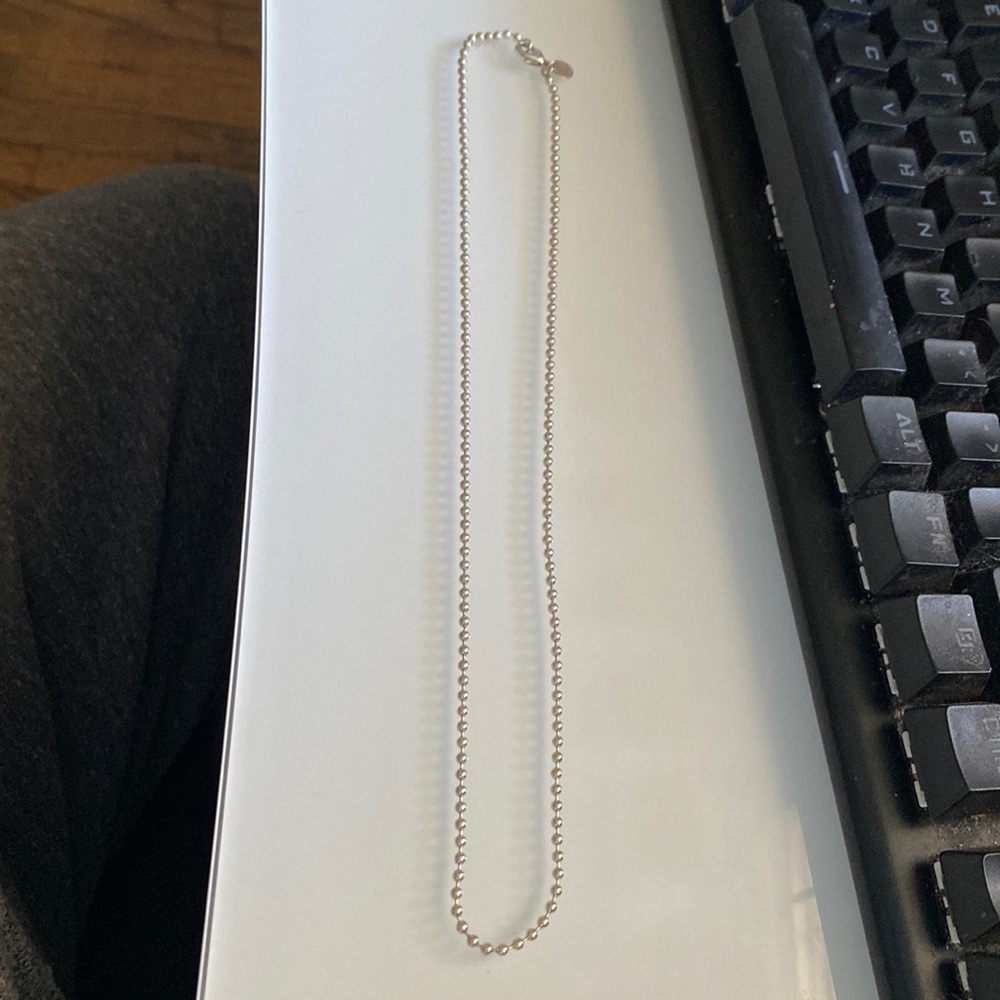 Tiffany small ball necklace